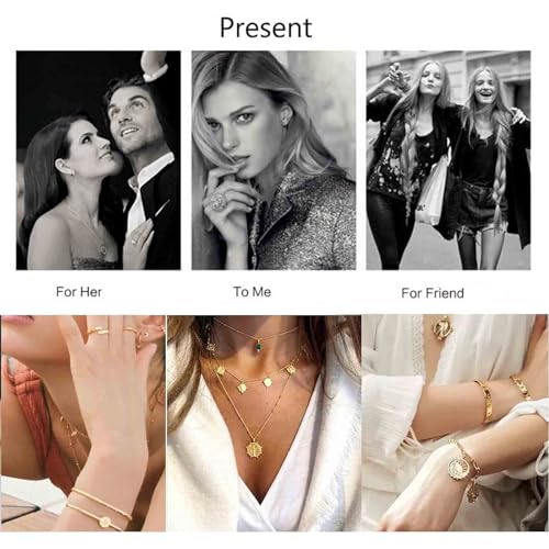 Yheakne Boho Long Heart Pendant Necklace Gold Outline Heart Necklace Chain Hollow Heart Drop Necklace Minimalist Necklace Jewelry for Women and Girls Gifts