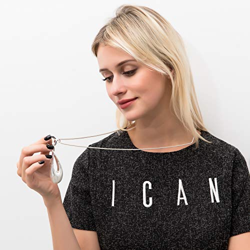 welbijoux Long Necklaces for Women Waterdrop Pendant Sweater Layered Y Statement Bohemian Silver Chain Necklace with Gifts Box Jewelry