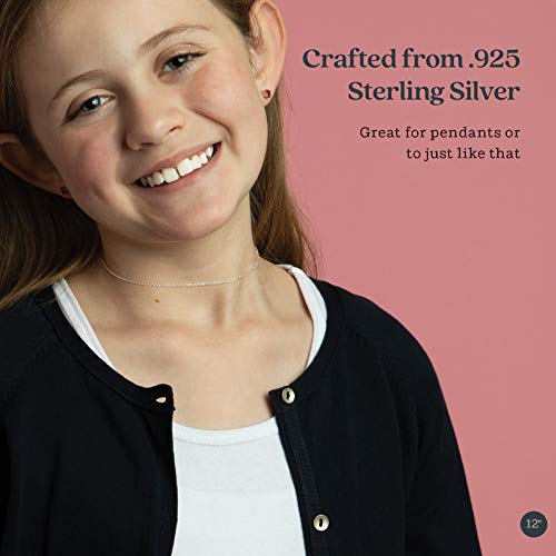 KEZEF 18Kt Gold Chain Necklace for Women, 1.3mm Silver Cable Chain, 30 Inch, with Spring-Ring Clasp, Italian Made