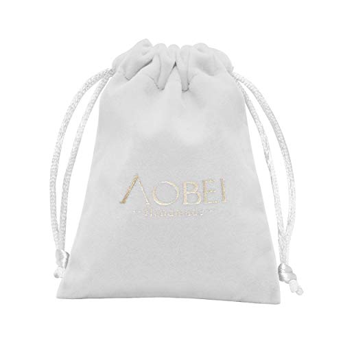 Aobei Pearl 18K Gold Vertical Bar Necklace Long Lariat Y-shaped Chain Dainty Minimalist Jewelry for Women