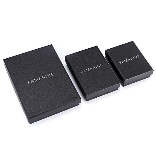 FAMARINE CZ Long Necklace, Rhinestone Bar Y Lariat Necklace Silver Tone for Women Birthday Gift (Silver Rhinestone Y Necklace)