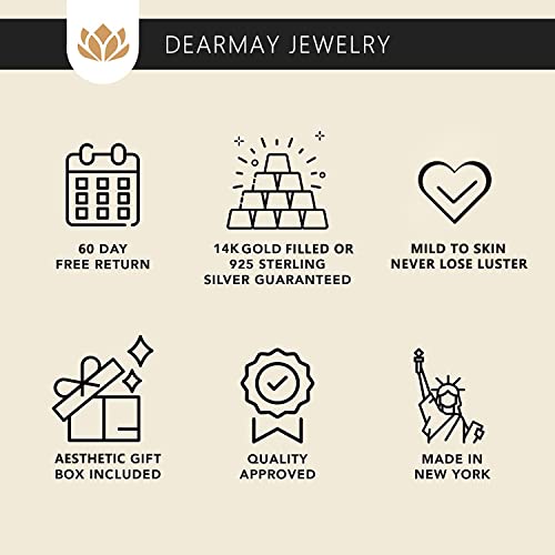 DEARMAY Gold Bracelets for Women 14K Real Gold Plated Jewelry Sets Stack Trendy Dainty Stackable Paperclip Rope Snake Box Figaro Chain Bracelets Pack Costume Fashion Filled Gifts for Womens
