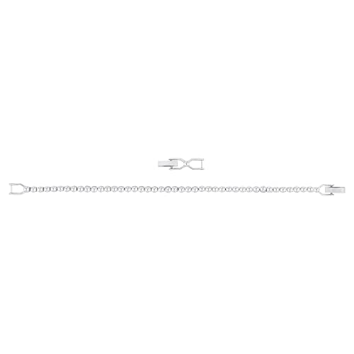 SWAROVSKI Women's Emily Collection Bracelet, Brilliant Clear Crystals with Rhodium Plating