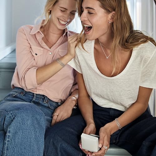 VNOX Silver Chain Bracelets for Men - 5 Pcs Solid Stainless Steel Rope/Figaro/Paperclip/Cuban Link Curb Chunky Chain Bracelet Set Wrist Band for Men Women Boys,Size 8.3 Inches