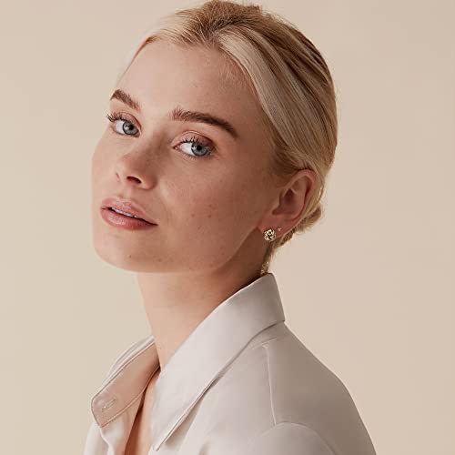 Gold Plated Sterling Silver Love Knot Stud Earrings