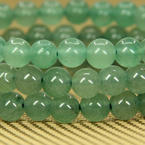 Natural Green Aventurine Gemstone 6mm Round Beads Stretch Bracelet 7" Unisex