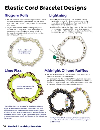 Beaded Friendship Bracelets: A Beginner's How-To Guide with Over 100 Designs (Fox Chapel Publishing) Techniques, Tips, Step-by-Step Instructions and Photos, Tutorials for Stringing, Tassels, and More