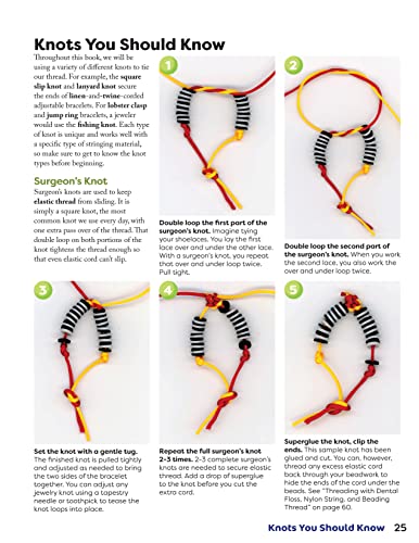 Beaded Friendship Bracelets: A Beginner's How-To Guide with Over 100 Designs (Fox Chapel Publishing) Techniques, Tips, Step-by-Step Instructions and Photos, Tutorials for Stringing, Tassels, and More