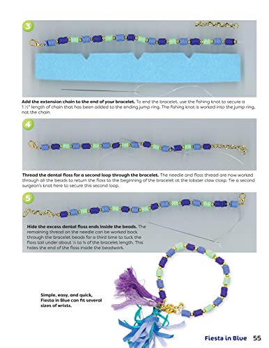 Beaded Friendship Bracelets: A Beginner's How-To Guide with Over 100 Designs (Fox Chapel Publishing) Techniques, Tips, Step-by-Step Instructions and Photos, Tutorials for Stringing, Tassels, and More