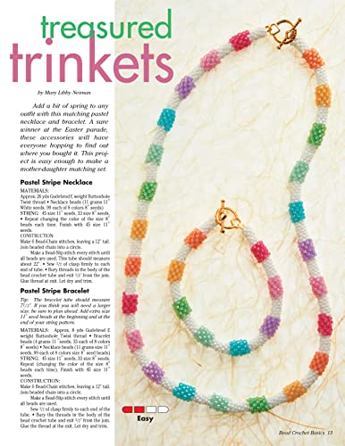 Bead Crochet Basics: Beaded Bracelets, Necklaces, Jewelry, and More! (Design Originals) 30 Projects, from Beginner to Experienced, with Step-by-Step Instructions