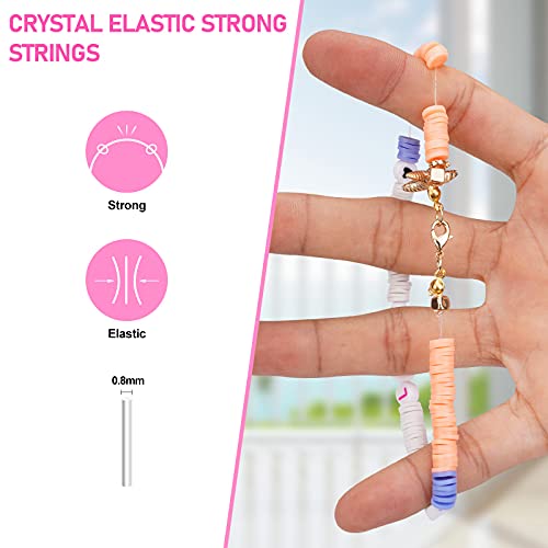 LZOUOWO 5300 Clay Beads Bracelet Making Aesthetic Kit, Polymer Heishi Preppy Letter Beads for Friendship Bracelet, Pearl Disc Beads Charms for Jewelry Making, DIY Creative Gift for Girls 8-12 Teens