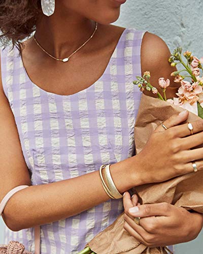 Kendra Scott Tiana Cuff Bracelet Set Of 3 in Bright Silver Bright Silver Metal