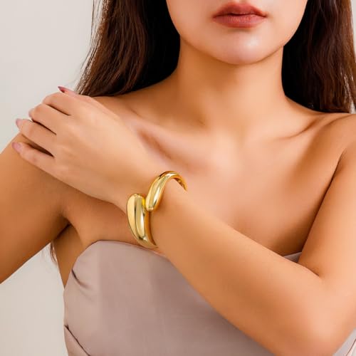 choice of all Cuff Bracelets for Women Gold Bangle Bracelets Chunky Gold Bracelet Open Wide Bracelet 2023 Christmas Gifts for Teen Gilrs