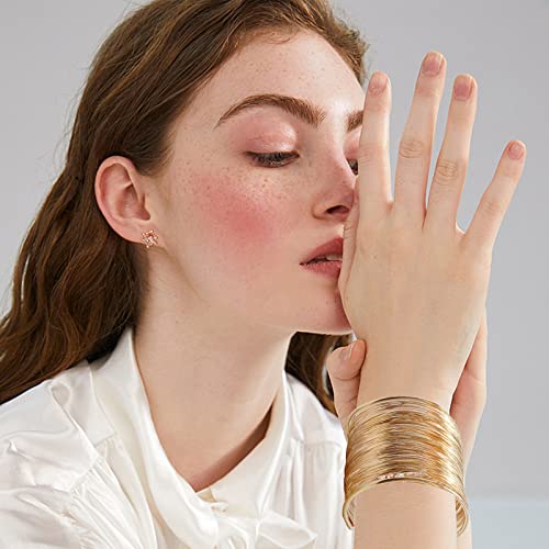 Bracelets Gold Plated Open Cuff Bangles Gift Choice for Women & Girls Fashion (Classic Bohemia)