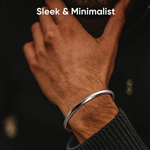 VNOX Cuff Bracelet for Men Women - Twist Mobius Endless Love Bracelet Stainless Steel Bangle Bracelet, Jewelry Gift for Christmas, Birthday, Love, Friendship