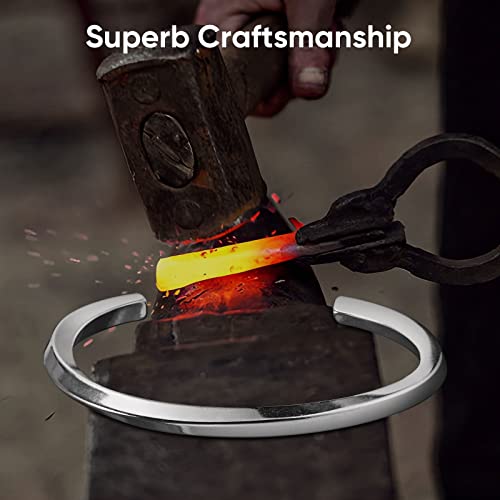 VNOX Cuff Bracelet for Men Women - Twist Mobius Endless Love Bracelet Stainless Steel Bangle Bracelet, Jewelry Gift for Christmas, Birthday, Love, Friendship