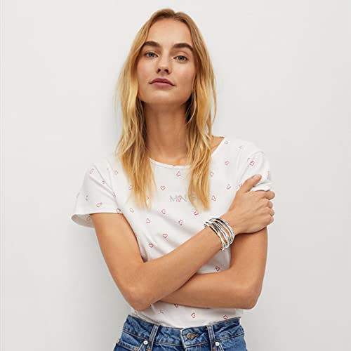 YBMYCM Chunky Gold Cuff Bracelet for Women Gold Line Web Wrist Cuff Bangle Bracelet Fashion Costume Jewelry