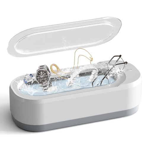 Professional Ultrasonic Jewelry Cleaner for Rings, Glasses, Dentures