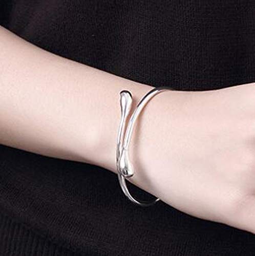 Vitaltyextracts Silver Plated Bracelet Shining Bangle Bracelets (Silver)