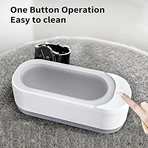 Professional Ultrasonic Jewelry Cleaner 12oz for Rings, Glasses