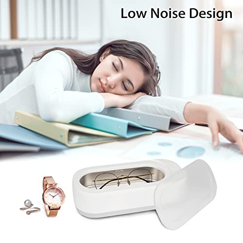 Professional Ultrasonic Jewelry Cleaner 12oz for Rings, Glasses