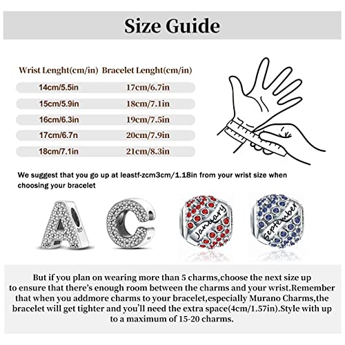 WAKCTFERG Charm Bracelet For Woman 925 Sterling Silver Jewelry Moments Heart Clasp Snake Chain Bracelet Fit Any Charm Gift for Women Girl (ZLL-23, 7.5in/19cm)