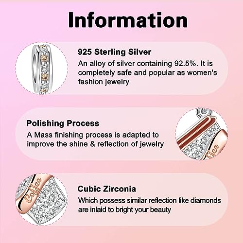 GOINEVA Coffee Cup Dangle Charm 925 Sterling Silver Charm Fits Women's Charm Bracelet & Necklace Valentine's Day Mother's Day Jewelry Gifts for Women