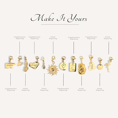 Charm Bracelet Personalized Charm for Women Design your Own Jewelry Unique Gift for her Mothers Day Gift - P-CHARM-MIX-BR