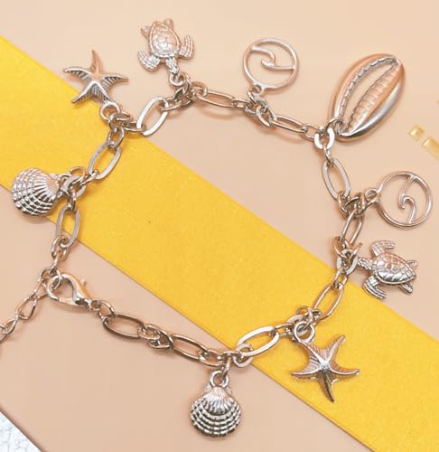 Audofihy Charm Bracelets for Women S925 Sterling Silver Bracelets for Women Lady's Pendent Charm Wrist Chain Bracelet Bangle