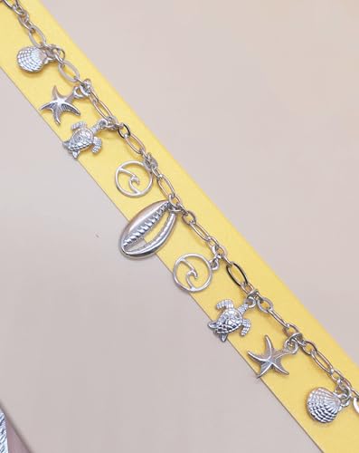 Audofihy Charm Bracelets for Women S925 Sterling Silver Bracelets for Women Lady's Pendent Charm Wrist Chain Bracelet Bangle