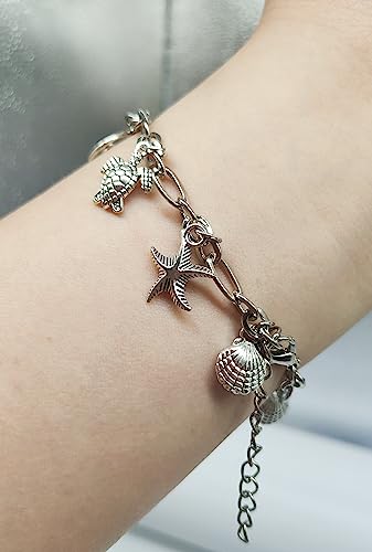 Audofihy Charm Bracelets for Women S925 Sterling Silver Bracelets for Women Lady's Pendent Charm Wrist Chain Bracelet Bangle