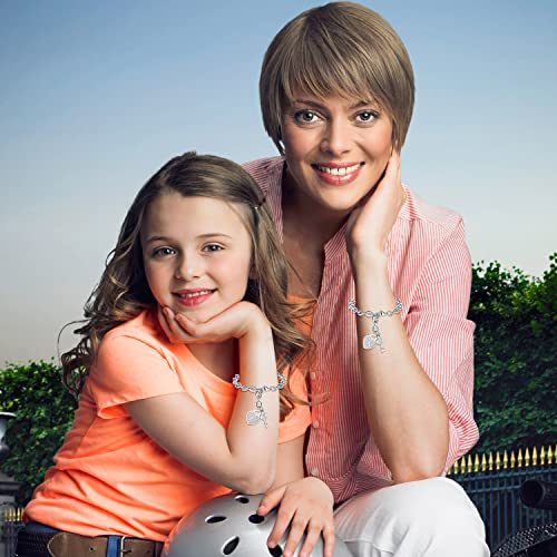 TONY & SANDY Bracelets for Teen Girls Gifts 8 10 12 14 9 13 Year Old Girl Jewelry Trendy Stuff Birthday Graduation Stocking Stuffers Teen Girls Teenage Initial Charm Bracelet Women Easter