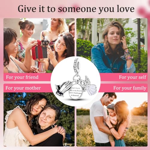 Parmuz charms for bracelet sterling silver love heart travel Bead for Charm Bracelets and Necklaces 925 Charms Clover Butterfly gift for Woman Girl