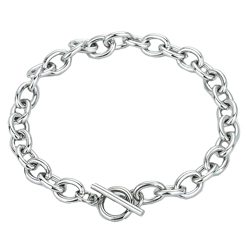kelistom 925 Sterling Silver Bracelets for Women Teen Girls, Love Heart Charm Chain Bracelet Bangle Fashion Jewelry Gifts (link braclet-OT)