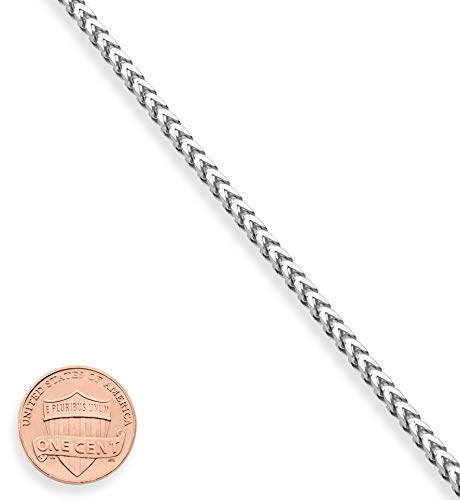 Miabella Solid 925 Sterling Silver Italian 2.5mm Franco Square Box Link Chain Bracelet for Men Women, Made in Italy (Length 8 Inches)