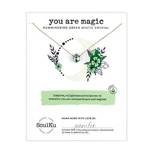 SoulKu Mystic Necklace with Crystals, Inspirational Gift