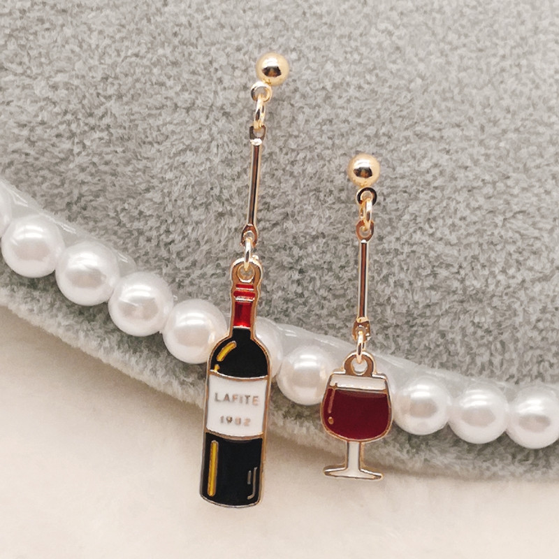 Wine Beer & Mini Food Earrings, Handmade Gifts