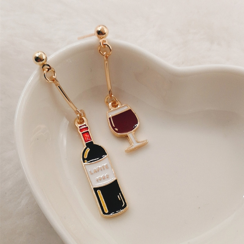 Wine Beer & Mini Food Earrings, Handmade Gifts