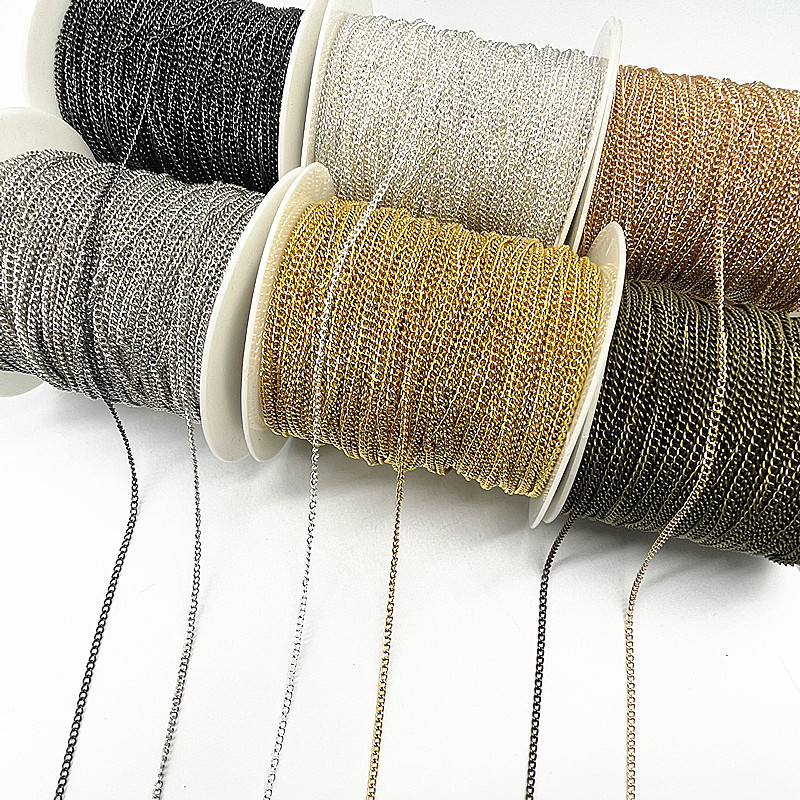 Gold/Silver/Bronze/Black Plated Necklace Chain for DIY Jewelry