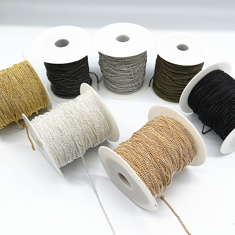 Gold/Silver/Bronze/Black Plated Necklace Chain for DIY Jewelry