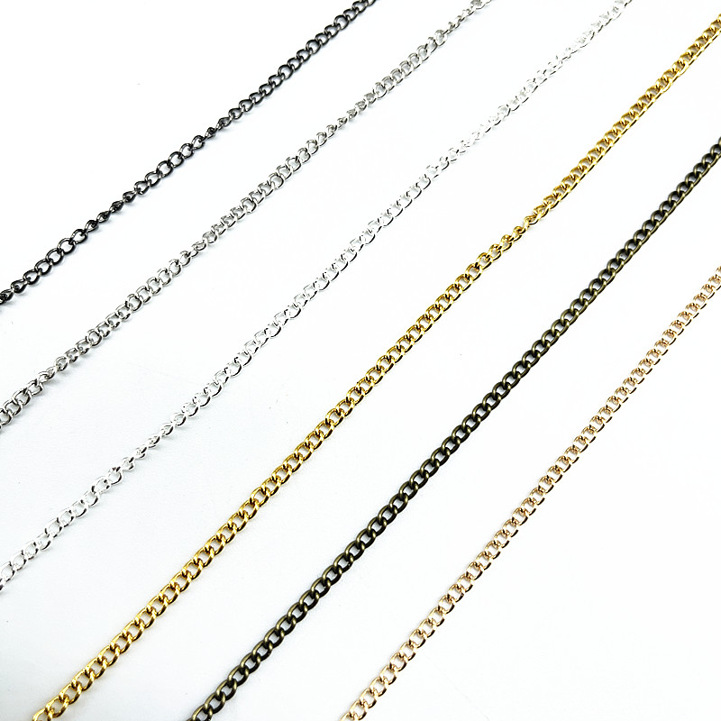 Gold/Silver/Bronze/Black Plated Necklace Chain for DIY Jewelry