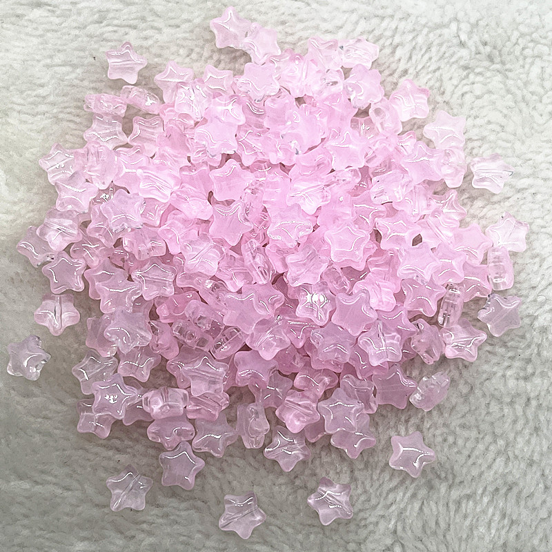 30pcs AB Color Glass Star Beads for DIY Jewelry
