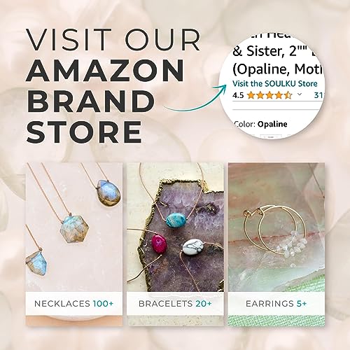 SoulKu Mystic Necklace with Crystals, Inspirational Gift