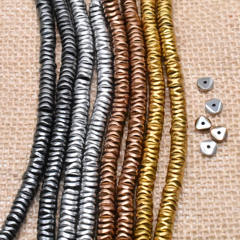 Black Hematite Stone Spacer Beads for DIY Jewelry