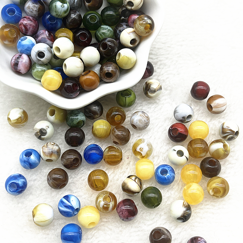 Handmade Acrylic Bead Set for DIY Jewelry Making