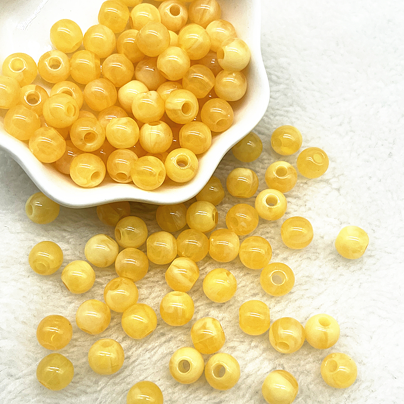 Acrylic Round Spacer Beads for DIY Jewelry Making