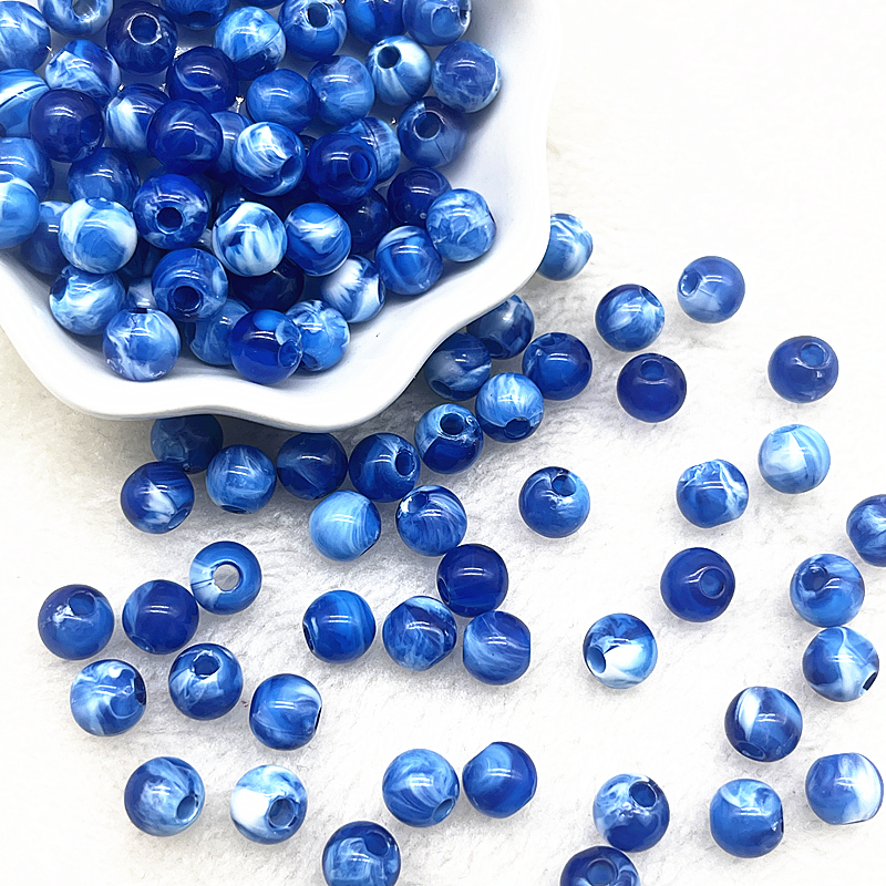 Acrylic Round Spacer Beads for DIY Jewelry Making