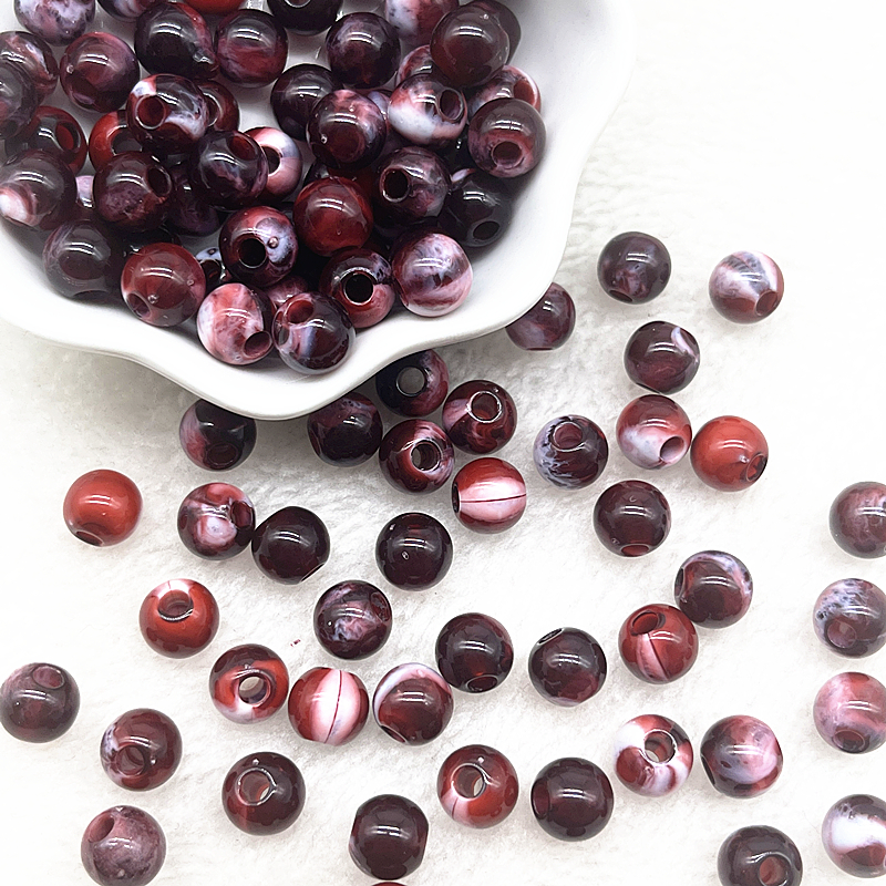 Acrylic Round Spacer Beads for DIY Jewelry Making