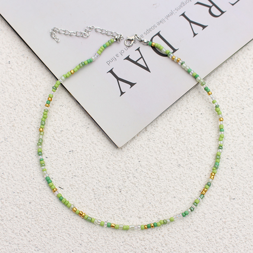 Colorful Seed Beads Choker Necklace Handmade Boho Fashion