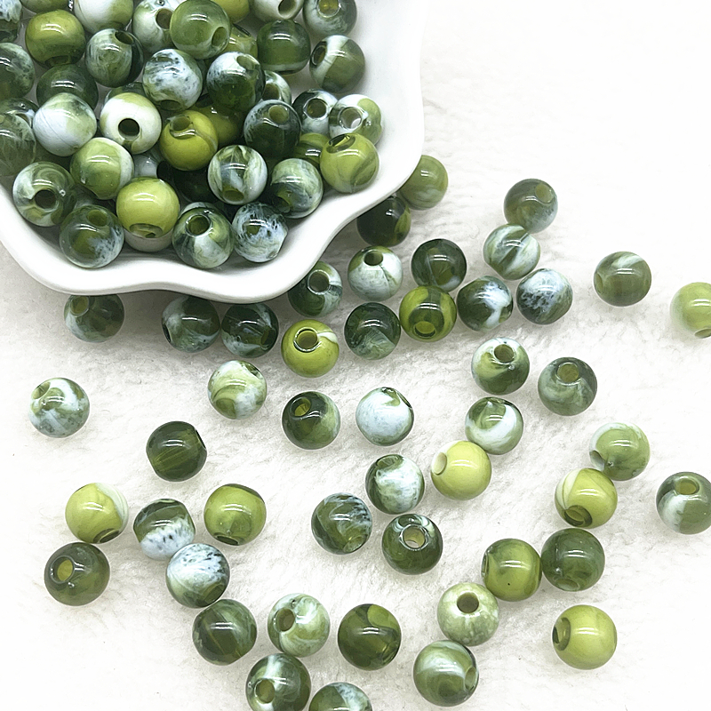 Acrylic Round Spacer Beads for DIY Jewelry Making